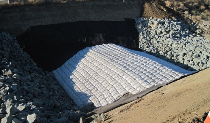 HYDROTEX Articulating Block Mat is protecting pipeline