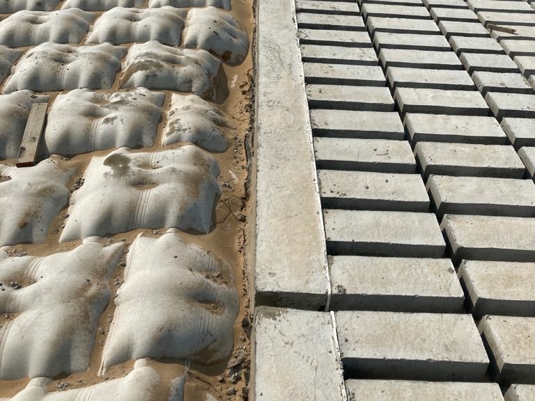 Cast best sale concrete blocks