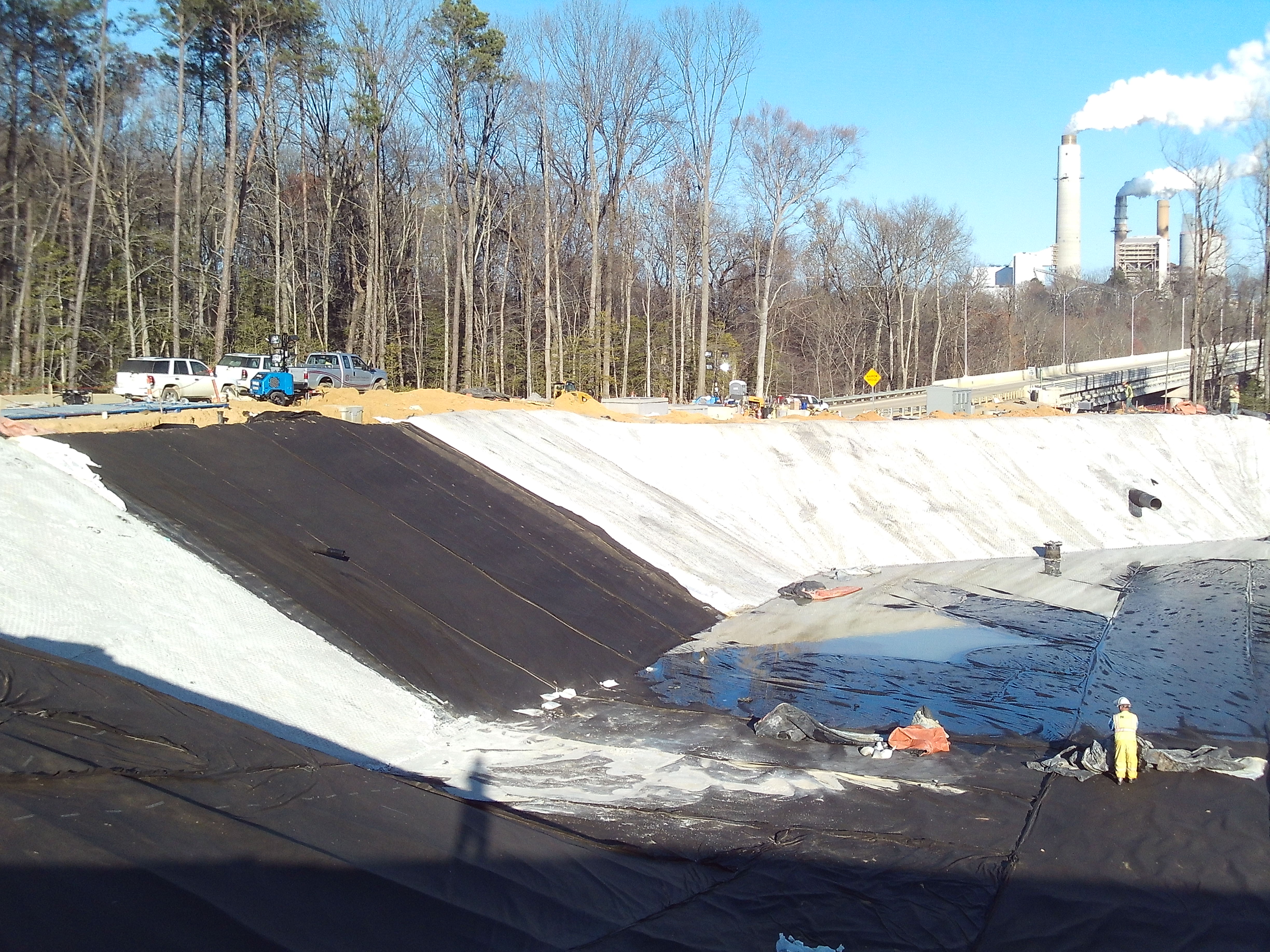 coal ash storage from Synthetex