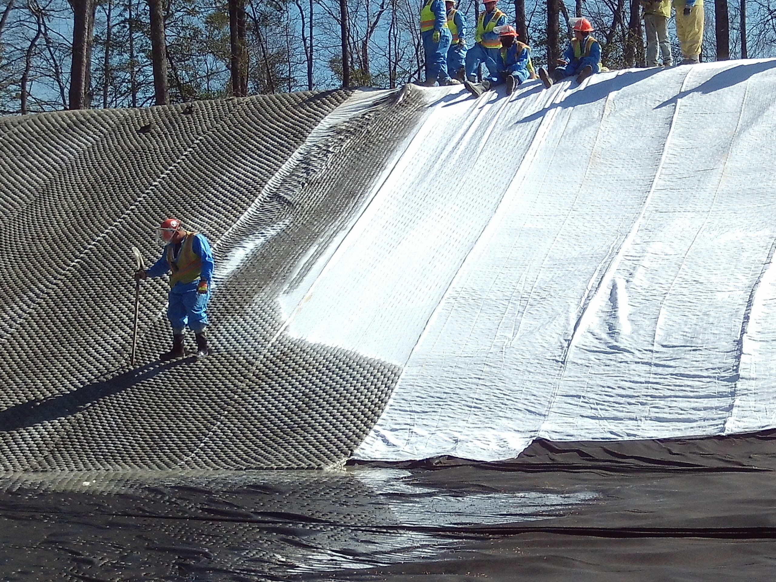 coal-ash-storage-liner-being-installed